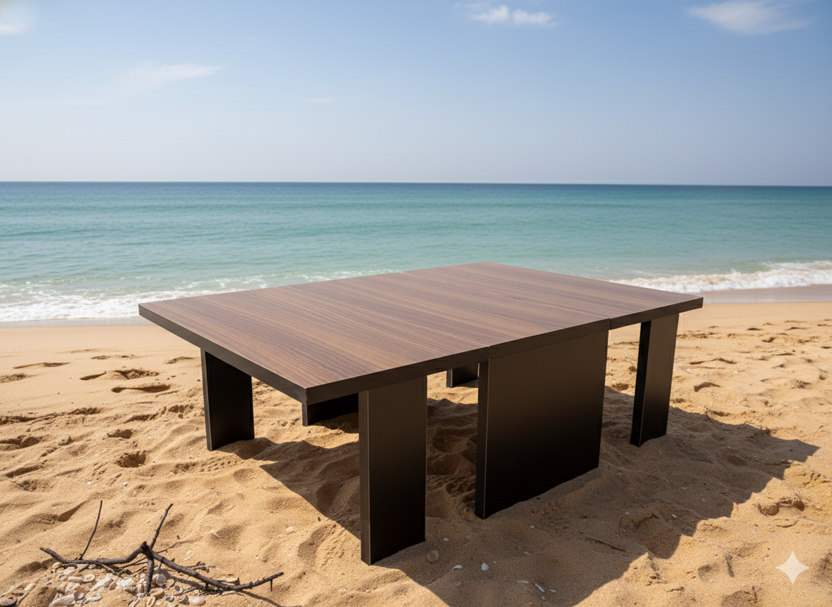 Table basse 2 en 1 avec coffre de rangement – Design moderne